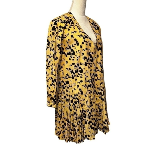 Anine Bing Peyton Painterly Leo Peyton Mini Dress Small S - Picture 5 of 16